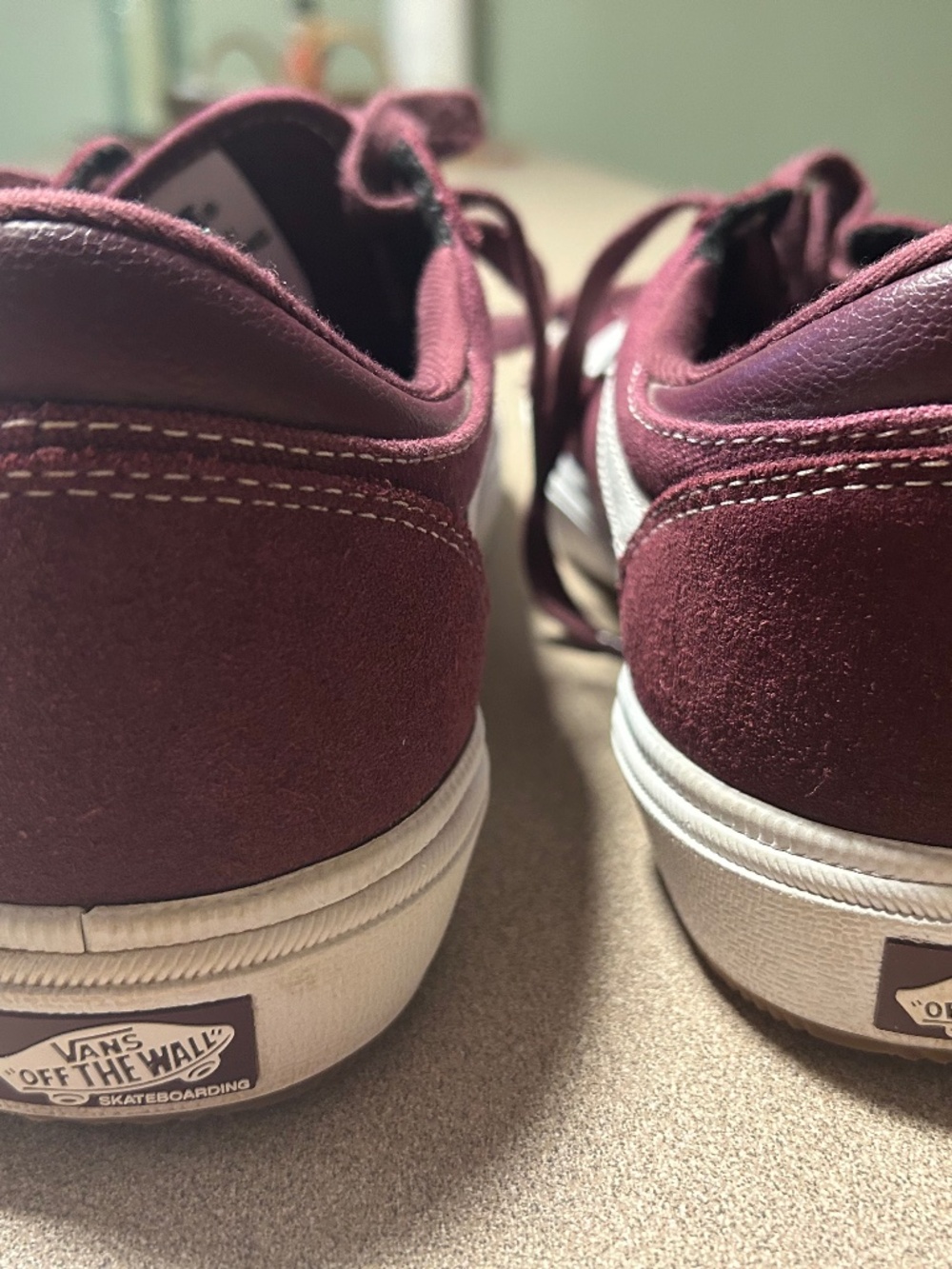 Vans Gilbert Crockett Skate Shoes in Burgundy Men’s size